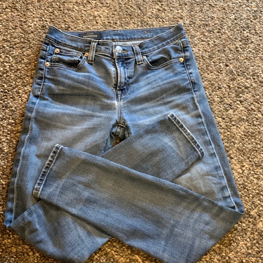 J Crew Toothpick jeans size 26